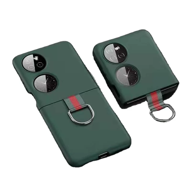 

Карманный чехол для Huawei P50, складная задняя крышка с кольцом, противоударный жесткий чехол для телефона из поликарбоната, Карманный чехол дл...