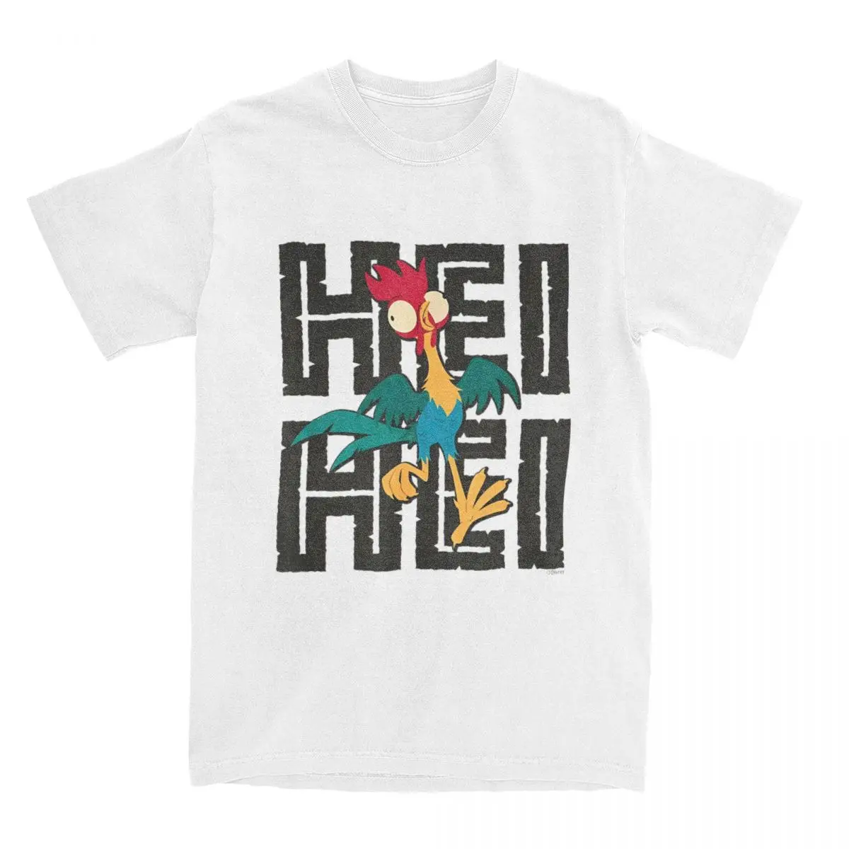 Футболка Moana Hei для мужчин и женщин новинка хлопковая с круглым вырезом