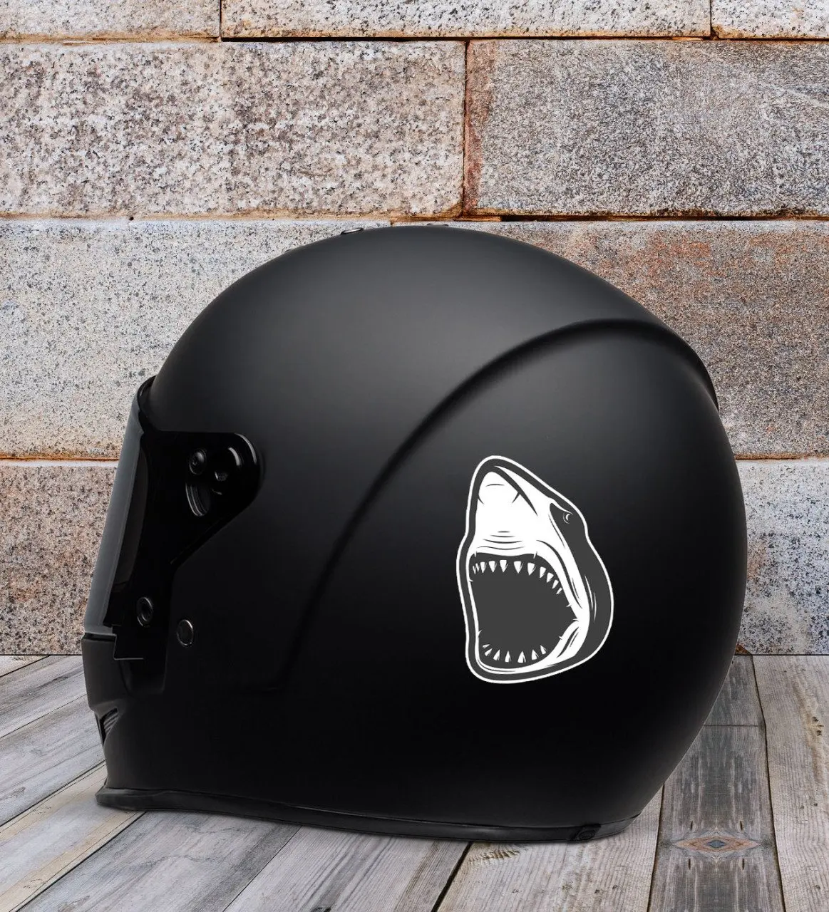 BK Gift Shark Design Motor наклейка на шлем-2 от AliExpress WW