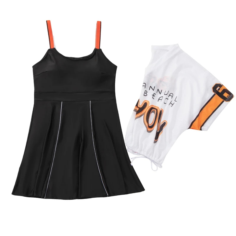 

Swimwear Women One Piece Swimsuit Sexy Beachwear Bathing Suit With a coat