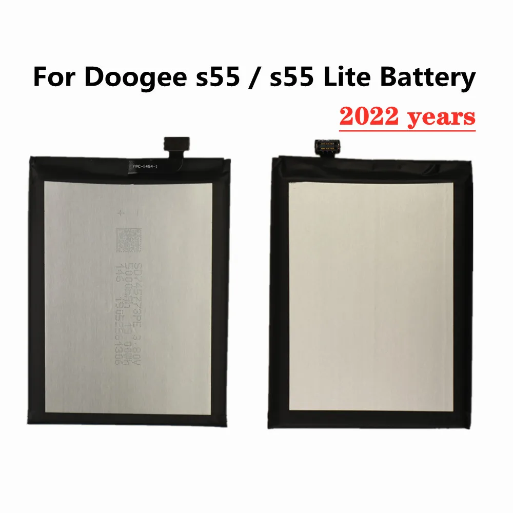 

2022 год, 5500 мАч, аккумулятор S55 Для Doogee s55 / s55 lite, Высококачественная оригинальная фотобатарея, аккумулятор