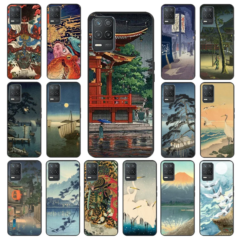 

Japanese Art Crane Fuji MountainPhone Case for OPPO Realme 8 7 6 6Pro 7Pro 8Pro 6i 5i C3 C21 C21Y C11 C15 C20 C25 X3 SuperZoom