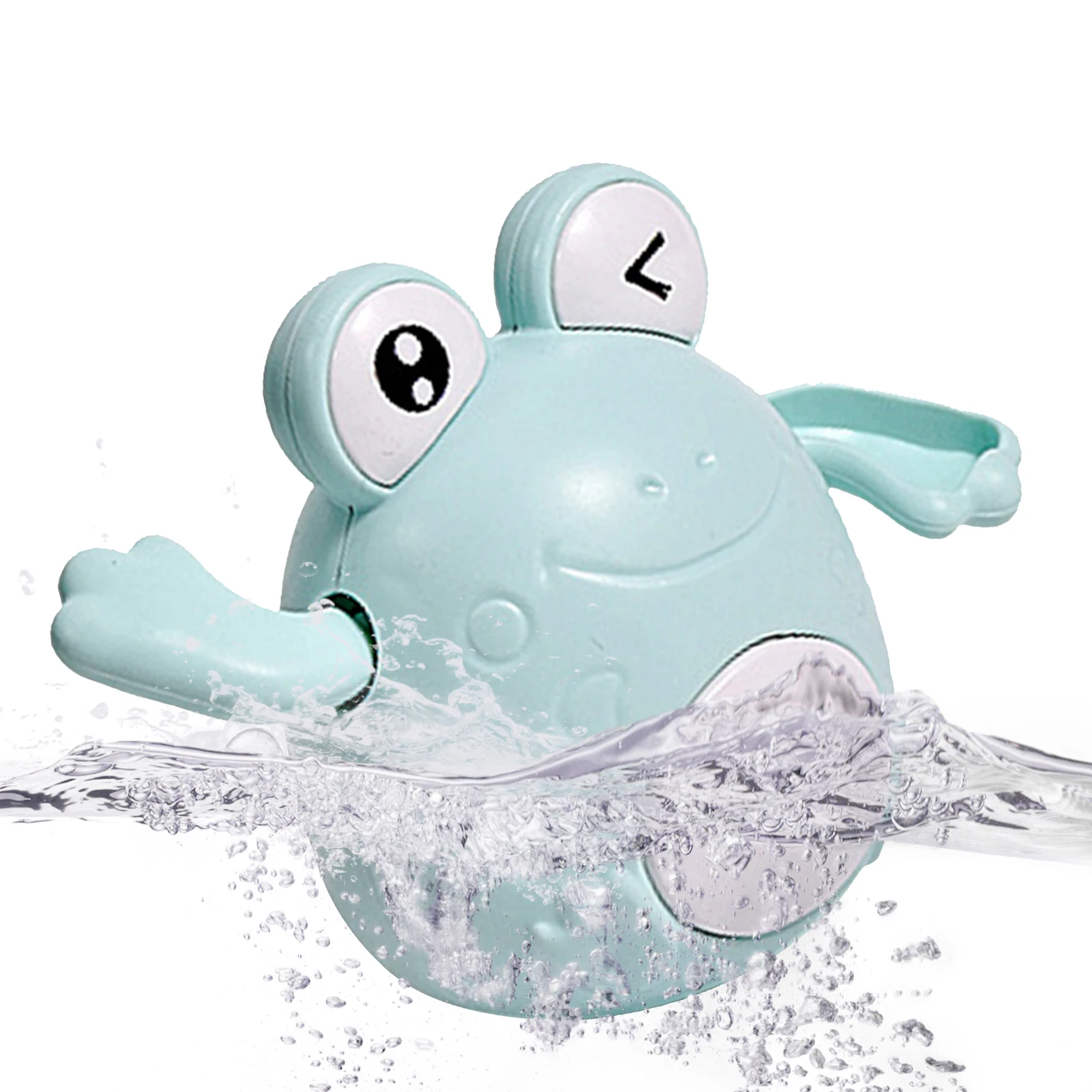 

Playing Water Clockwork Little Frog Funny Children Bathing Playing Water Toys Cute Jumping Frog Classic Clockwork Spring Toy