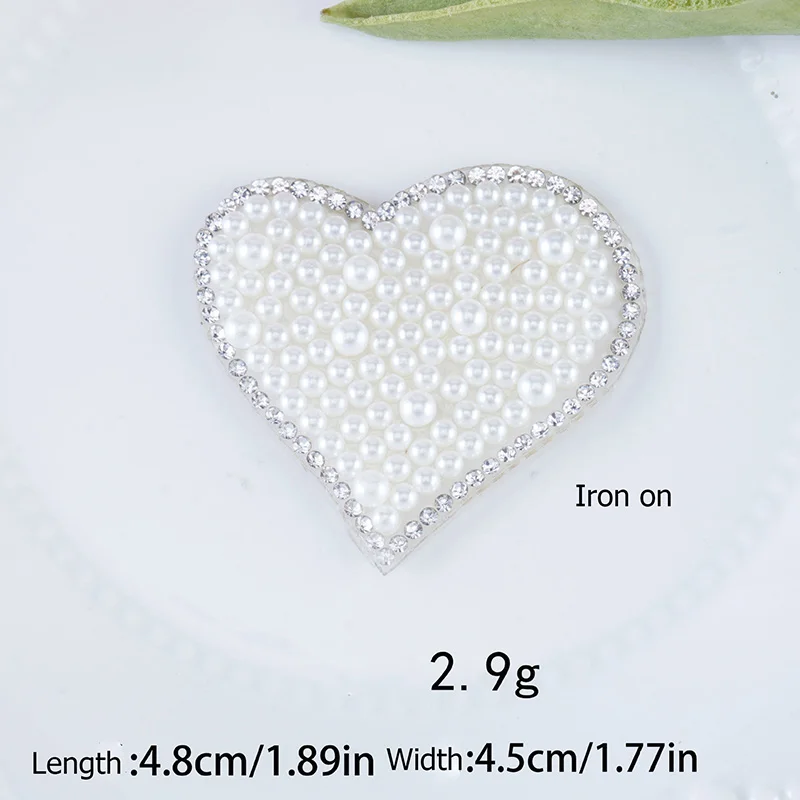 Термоклейкие нашивки искусственная аппликация жемчужные термозначки шитье