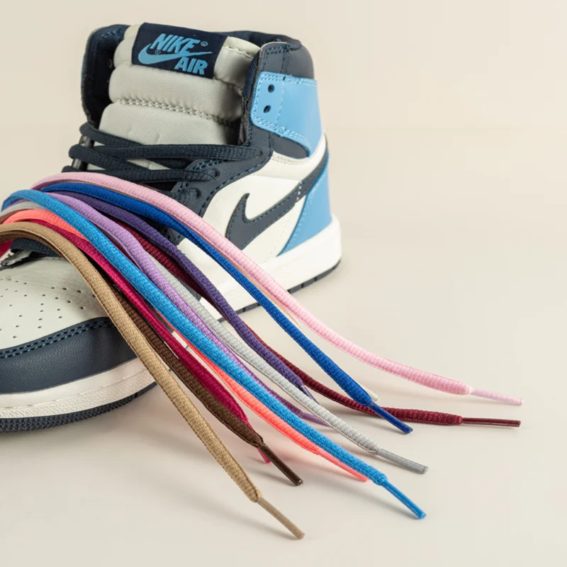 1пара/лот шнурков Многоцветный полиэстерный материал троса полукруглый для мужских и женских обуви 120-160см Подходит для Nike/New Balance вкл.