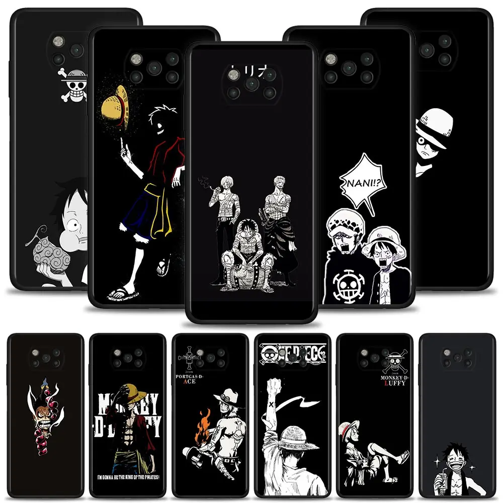 

Phone Case for Xiaomi MI 11 10T lite 11T 12 10T Pro 10 9T Note 10lite POCO X3 NFC M3 M4 Pro F1 Capa One Piece Dark and White Art