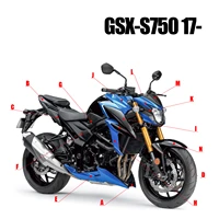 accessories motorcycle unpainted fairing entire spoiler styler frame slider for suzuki gsx s750 2017 2018 2019 2020 2021 2022