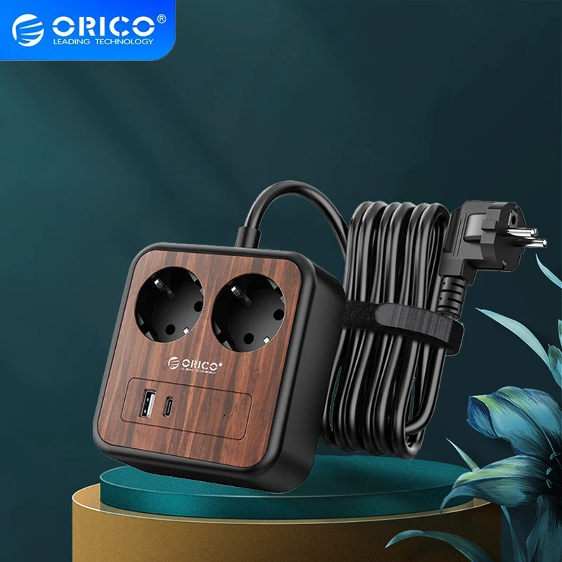 

ORICO 18W Desktop Charging Power Strip 3m Extension Cord Home Office Outlet Charging Station Surge Protector Power Outlet