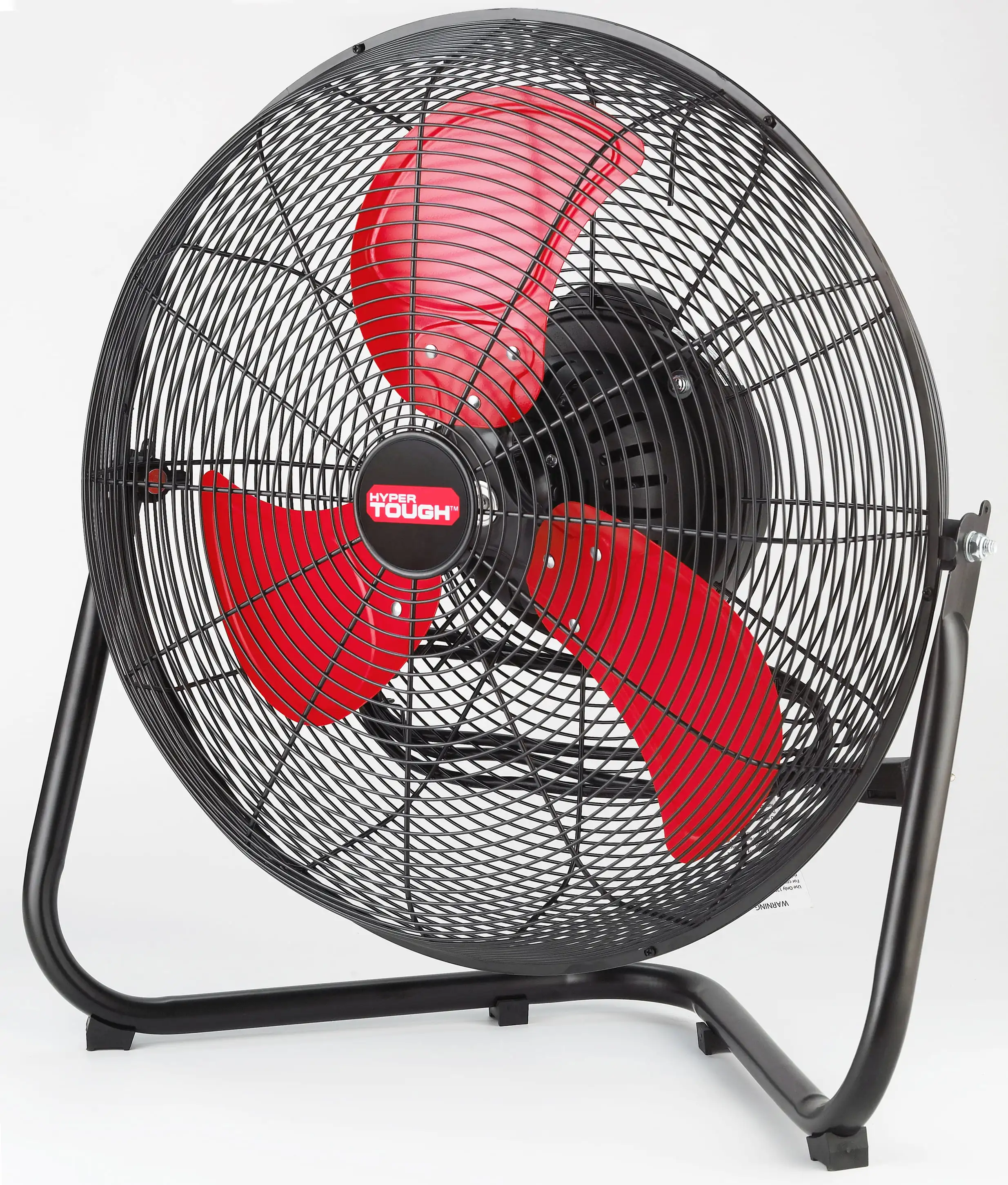 

18-дюймовый высокоскоростной напольный вентилятор с внутренним колебанием, красный и черный