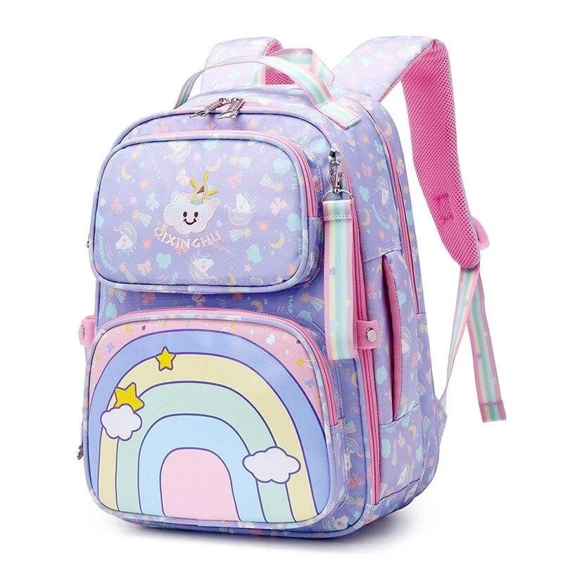 

Милые для девочек принцесс сумка для начальной школы для детей, ортопедические Водонепроницаемые рюкзаки, вместительная сумка, детская школьная сумка