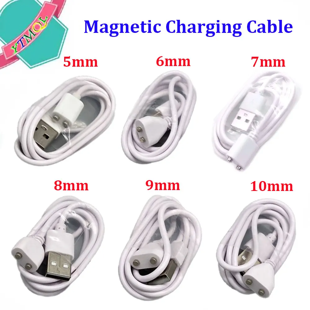 Magnetic Charging Cable 2pin center spacing 5mm 6/7/8/9/10mm Magnet Suctio USB Power charger for Beauty instrument Smart device