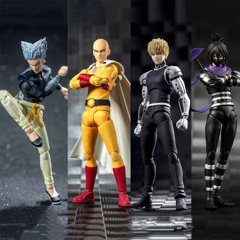 Модель Dasin Greattoys GT One Punch Man Фигурки Сайтама Genos Garou SHF ПВХ Фигурка Аниме Игрушки В