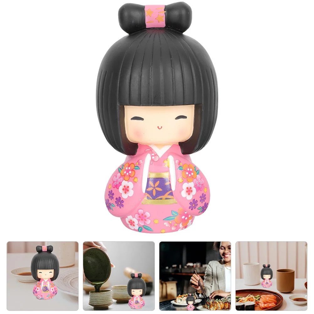 

Cherry Wood Girls Gift Traditional Home Decor Kid Toy Japanese Decoration Miniature Figurines Shop Crafts