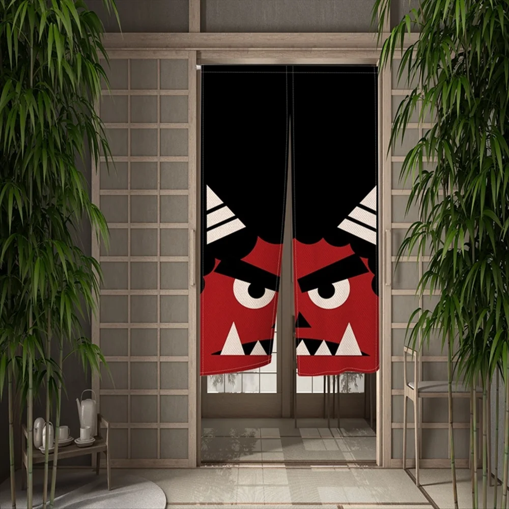 Японская самурайская дверная куратиновая маска для лица призрака черная