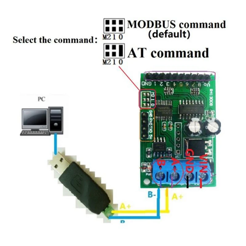 Розничная продажа Модуль RS485 RS232(TTL) PLC Modbus Rtu 8-канальная плата переключателя