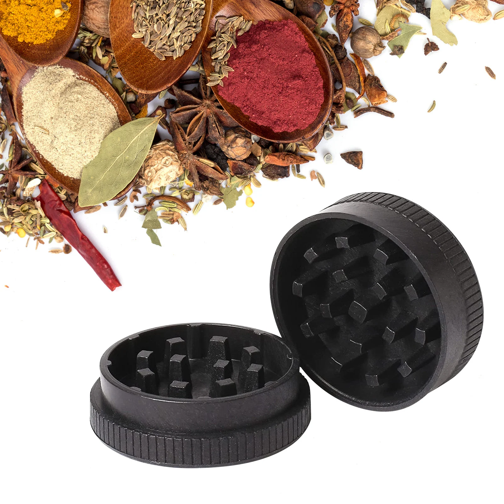

Manual Spice Grinder Portable Mini Spice Mill For Spices Herbs Grains Easy To Clean Portable Kitchen Gadgets Tableware Gifts