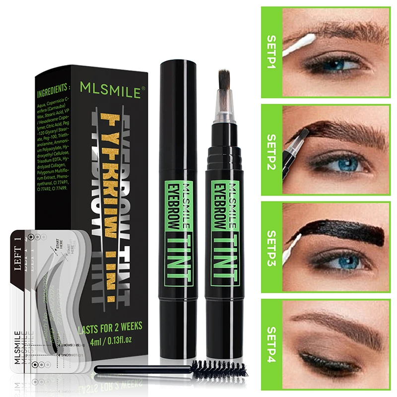 Вращающаяся жидкая краска для бровей кисть-карандаш долговечная окраска срок