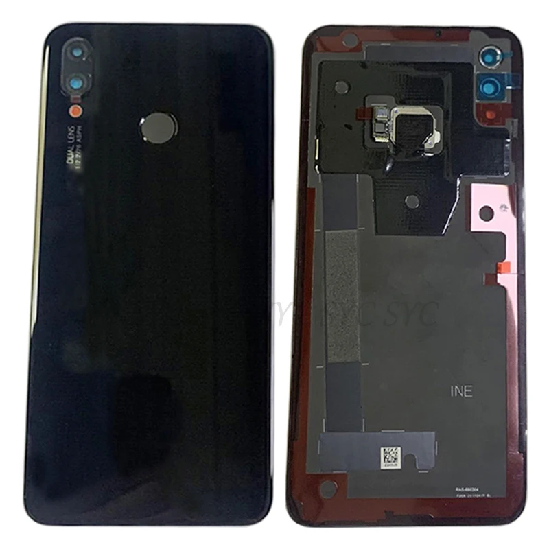 Оригинальная задняя крышка батарейного отсека Корпус для Huawei Nova 3i с отпечатком