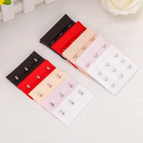 1 Pair 3 Rows* 3 Buckles Hasp Stainless Steel Hooks Bra Extenders Underwear Extension Buckles Women Intimates Accessories