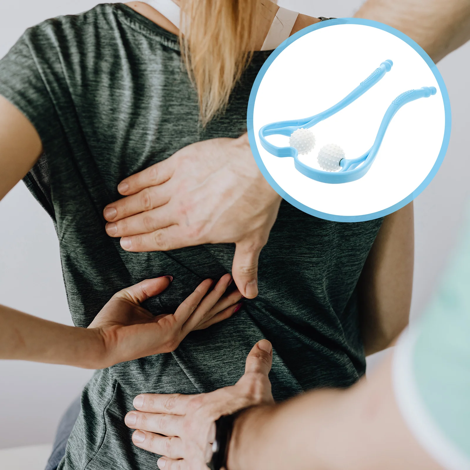 

Массажный ролик для шеи, плеч, ручной инструмент, точка, самосрабатывающий ручной массажер для тела