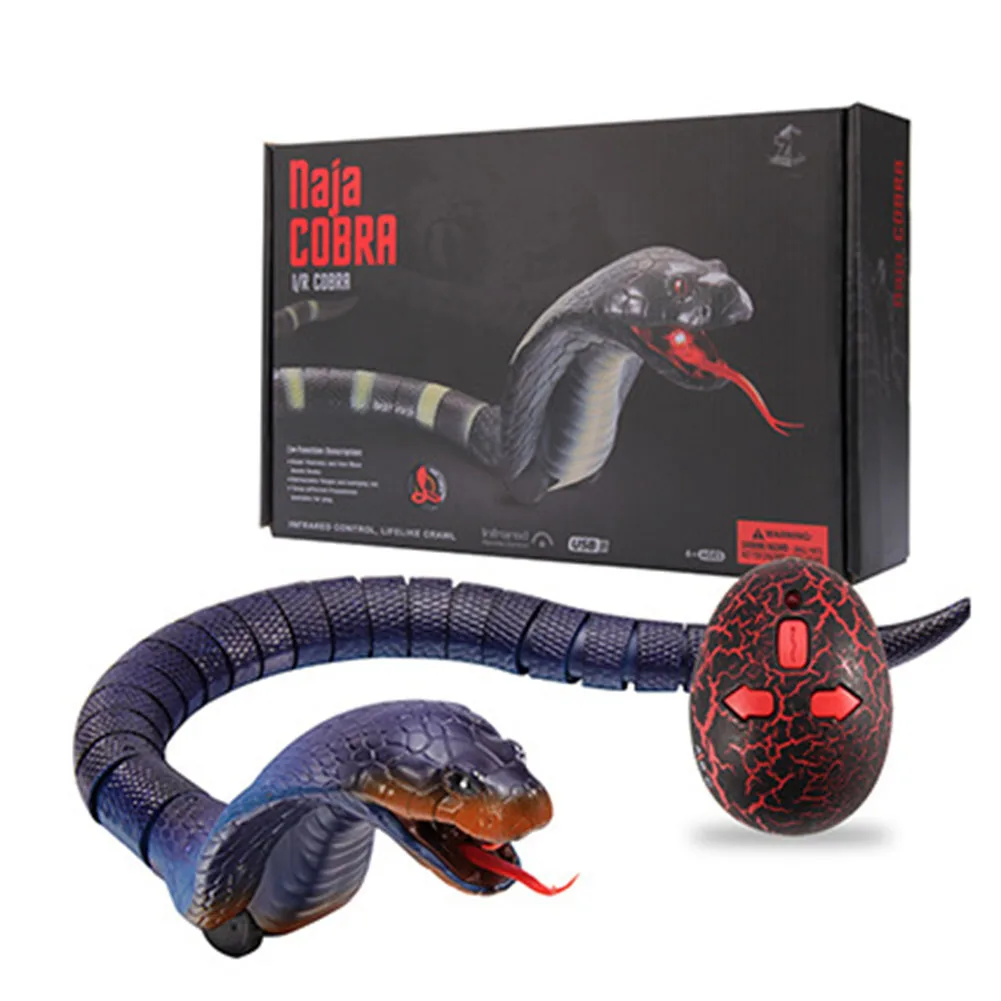 

RC Animal Infrared Remote Control Snake with Egg Toys with Egg Simulation Pet Play Game Trick Mischief Funny Toys Gift for Kids