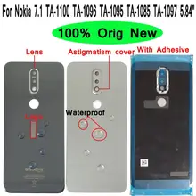 Shyueda 100% Orig New + Lens 5.84" For Nokia 7.1 TA-1100 TA-1096 TA-1095 TA-1085 TA-1097 Glass Rear Back Housing Battery Cover