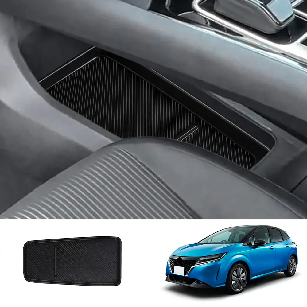 

Для Nissan Note E13 AURA Series 2022, силиконовый коврик с центральным управлением, нижний внутренний ящик для хранения, аксессуары