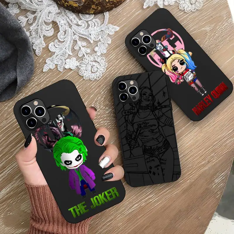 Clown Girl Joker Harley Quinn Phone Case Silicone Soft for iphone 13 12 11 Pro Mini XS MAX 8 7 Plus X 2020 XR cover