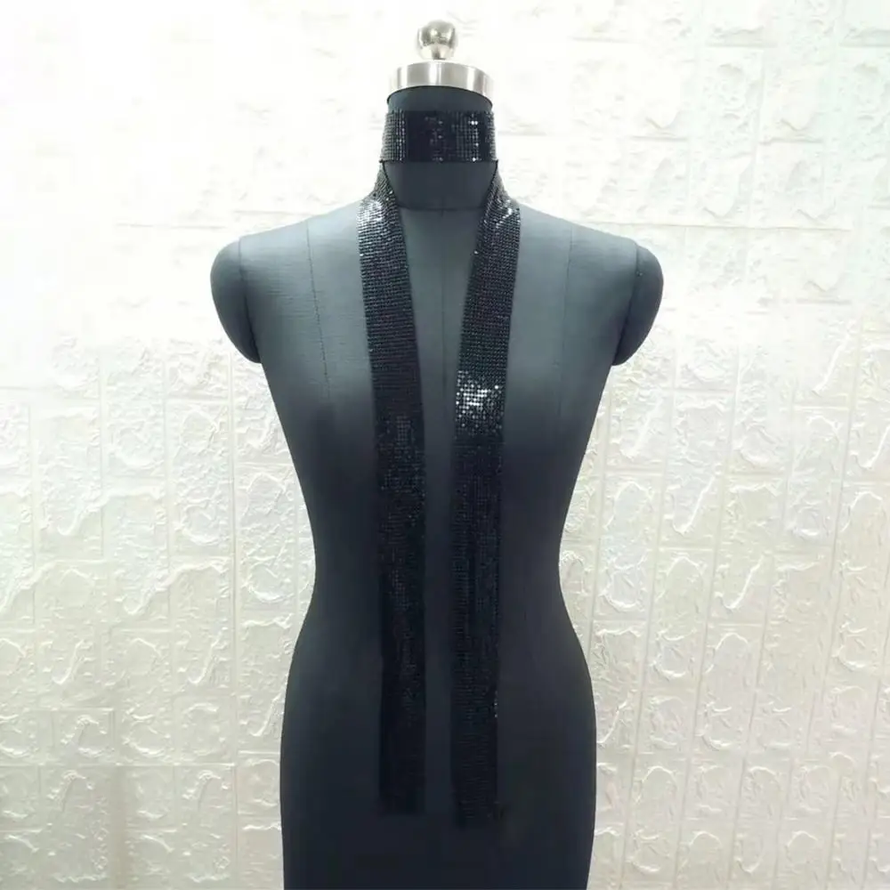 

Шарф-шаль унисекс, модная простая дизайнерская шаль с блестками в виде ночного клуба