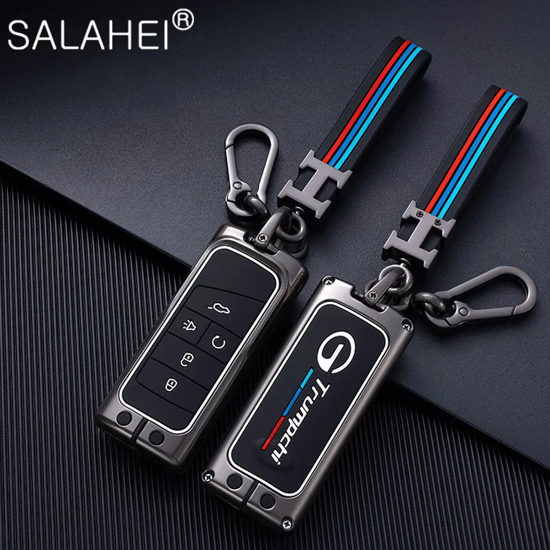 

Car Zinc Alloy Silicone Key Cover Shell For GAC Trumpchi GS4 GM8 GA3 GA6 SGS7 GA4 GS5 GS3 Legend GS8 Keychain Auto Accessories