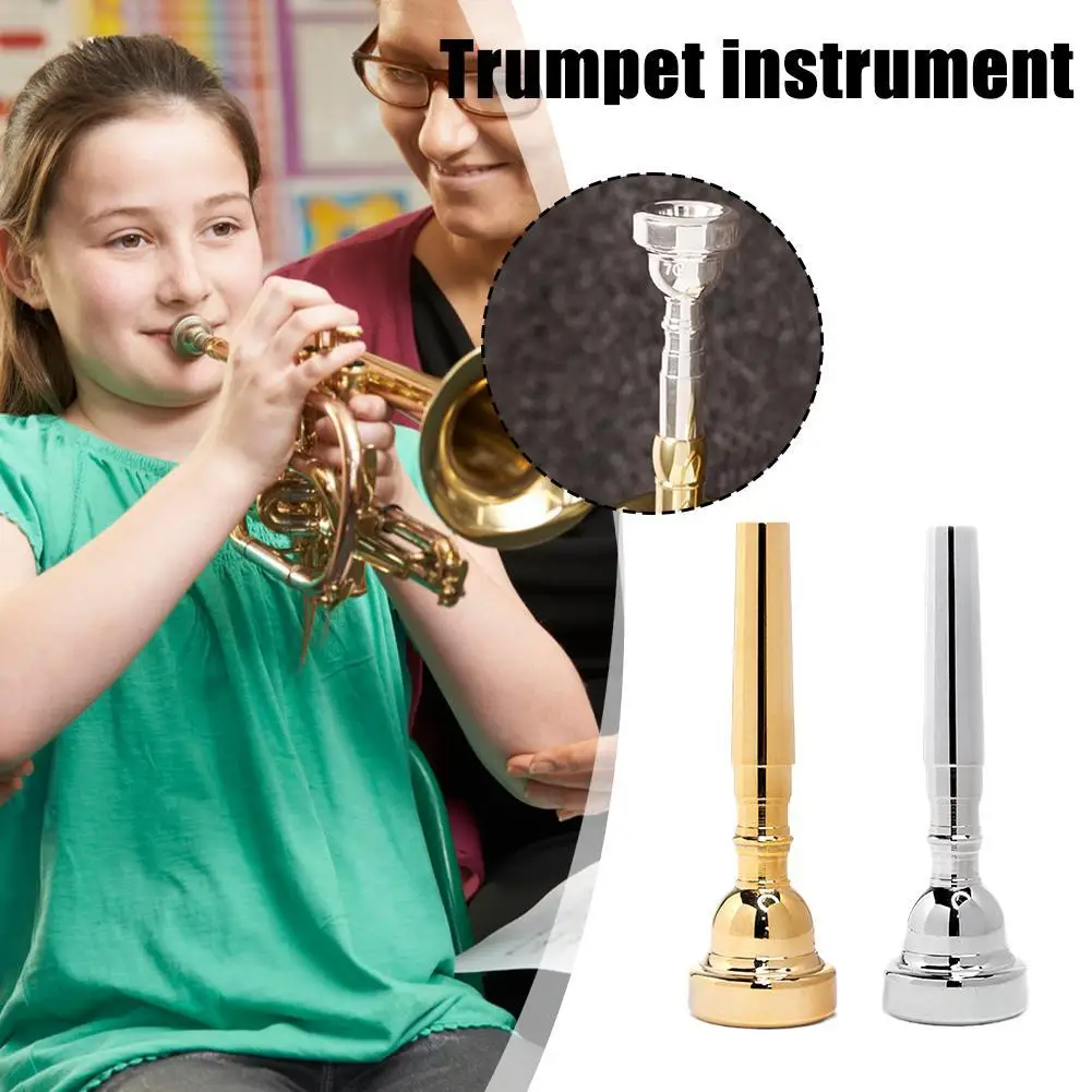 

Professional Brass Trumpet Mouthpiece Silver-plated Standard Trumpet Mouthpieces 3C Brass Musical Instruments Accessories
