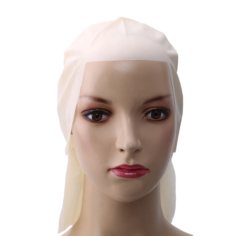 

High Quality 30cm Width Funny Latex Skin Fake Bald Head Unisex Fancy Movie Party Dress Skinhead Wig Cap Hot Sale