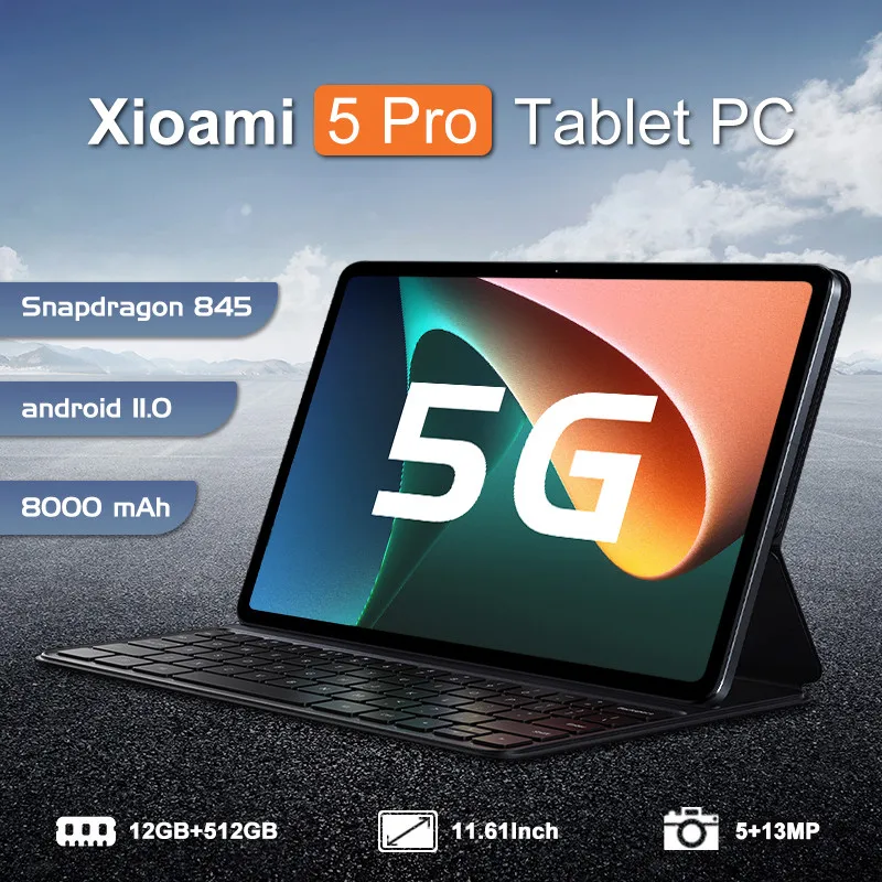 

Смартфон Xiaomi Tablet 5pro на Android, процессор Snapdragon 845, Диагональ экрана 11 дюймов, разрешение 4K, поддержка двух Sim-карт, Wi-Fi