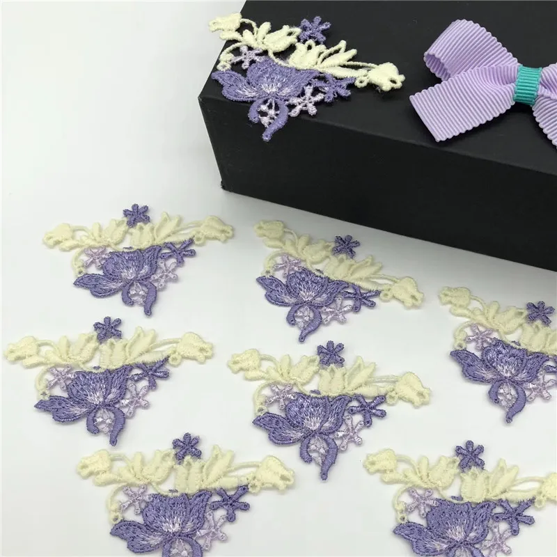 

10 шт./партия, декоративные кружевные нашивки, 5 Х9 см