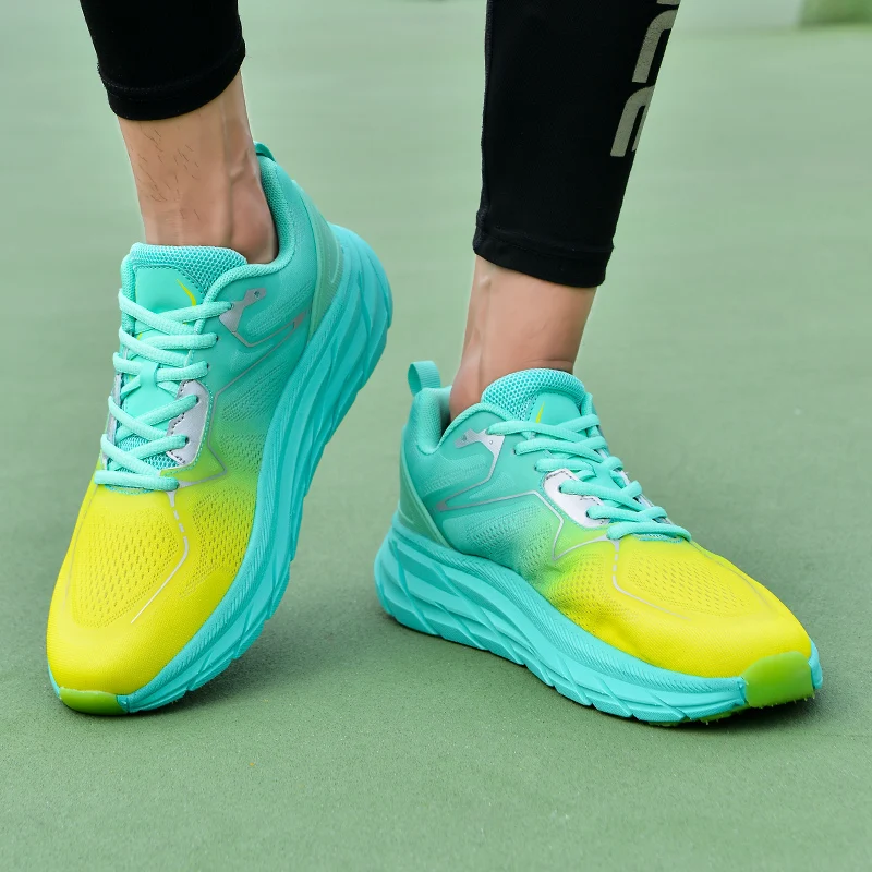 Men Sneaker Cushioning Outdoor Road Running Shoes Sport Shoes Elastic Women Walking Shoes Tenis Masculino Zapatilla Hombre