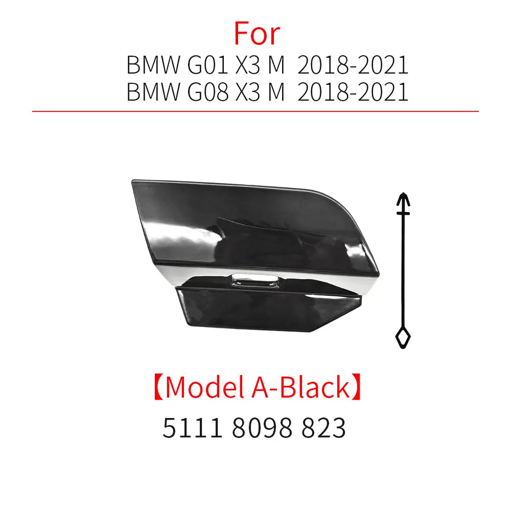 

Для BMW G01 G02 M спортивный передний бампер Буксировочный Крюк Крышка аксессуар черный для BMW X3 M X4 M серии 2018-2024 51118064606