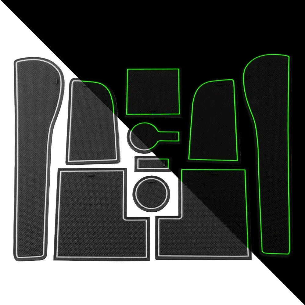 

Силиконовые коврики с канавками на двери автомобиля для Volkswagen VW Golf 7 7,5 MK7 MK7.5 2013-2020, Нескользящие двери, слот для ворот, коврик для чашки, аксессуары