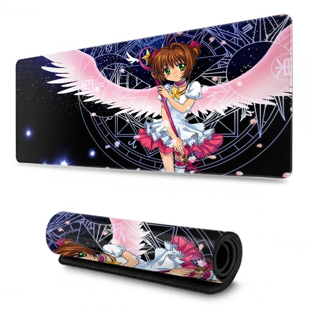 Большой игровой коврик для мыши Cardcaptor Sakura 900x400 мм XXL Нескользящий Резиновый