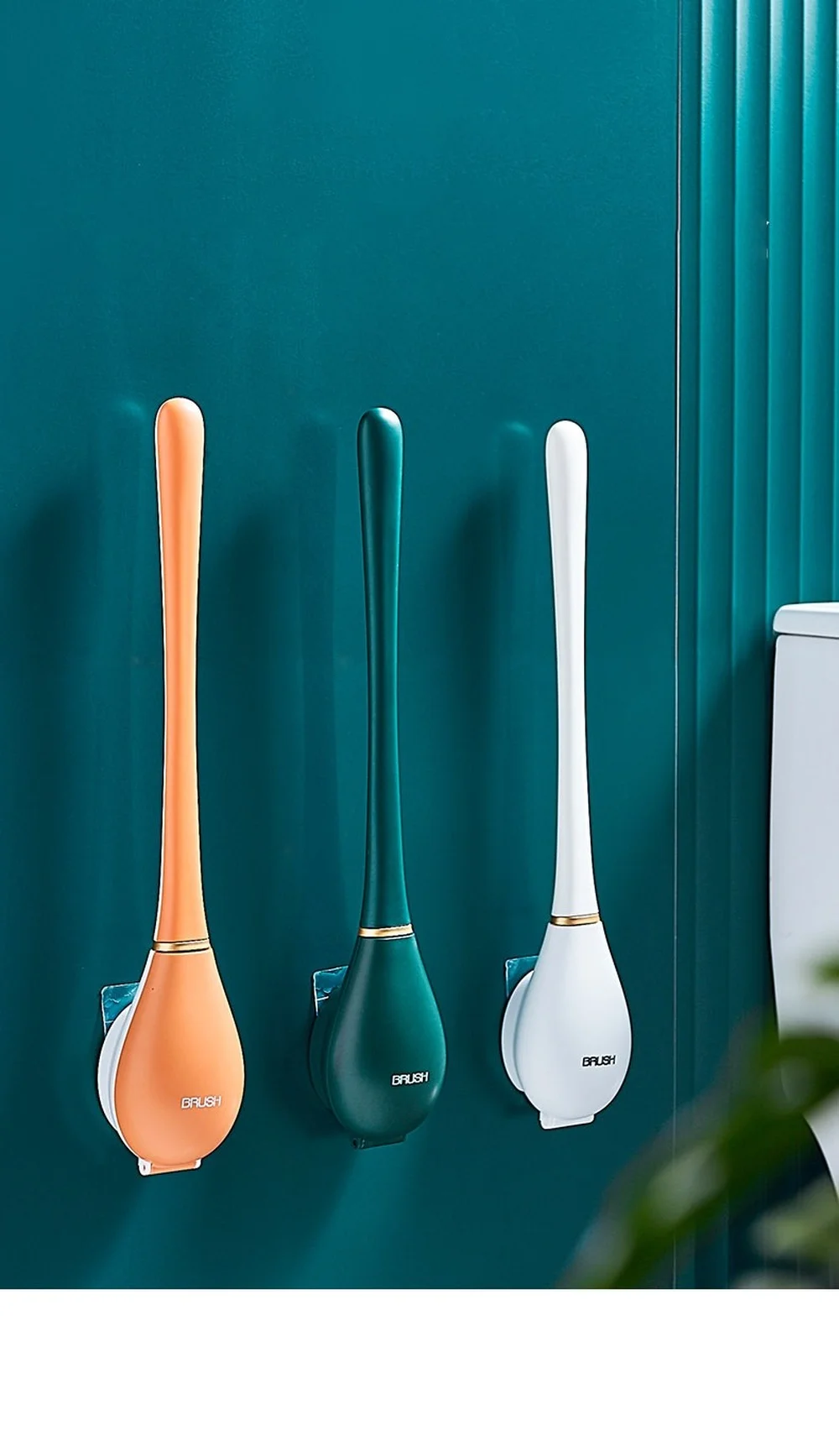 

Силиконовая щетка, щетка для унитаза, Набор Щеток Для Чистки ванной комнаты, настенное автоматическое открытие и закрытие, без мертвых угло...