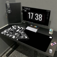 black and white utopia desk mat gaming mouse pad large mousepad gamer pc accessories xxl computer keyboard office mouse mat xxxl