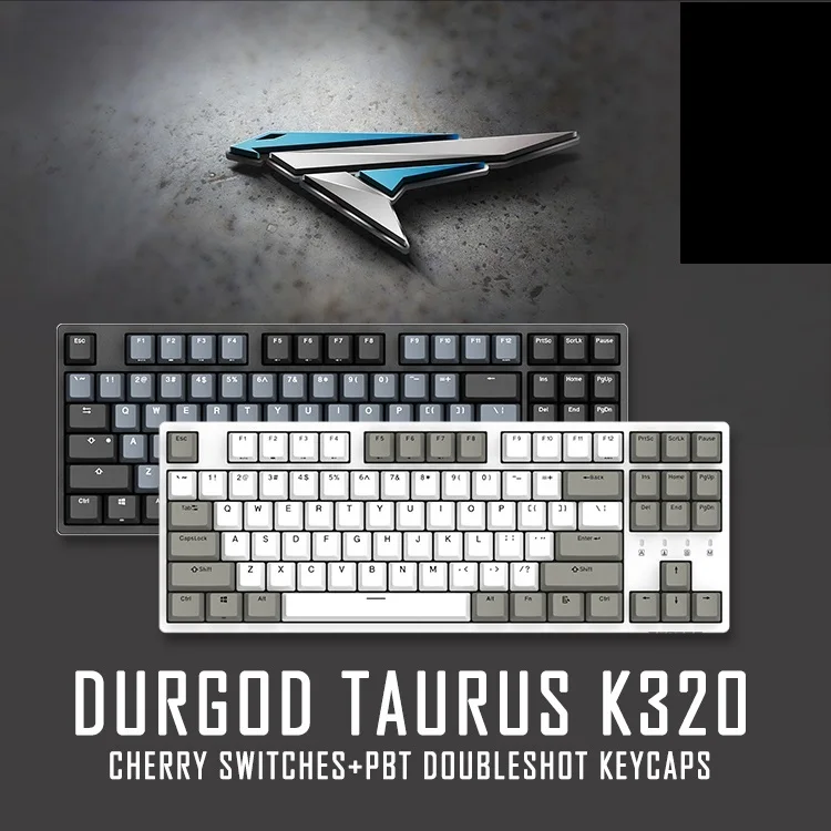 

Durgod 87 taurus k320 mechanical keyboard using cherry mx switches pbt doubleshot keycaps brown blue black red silver switch
