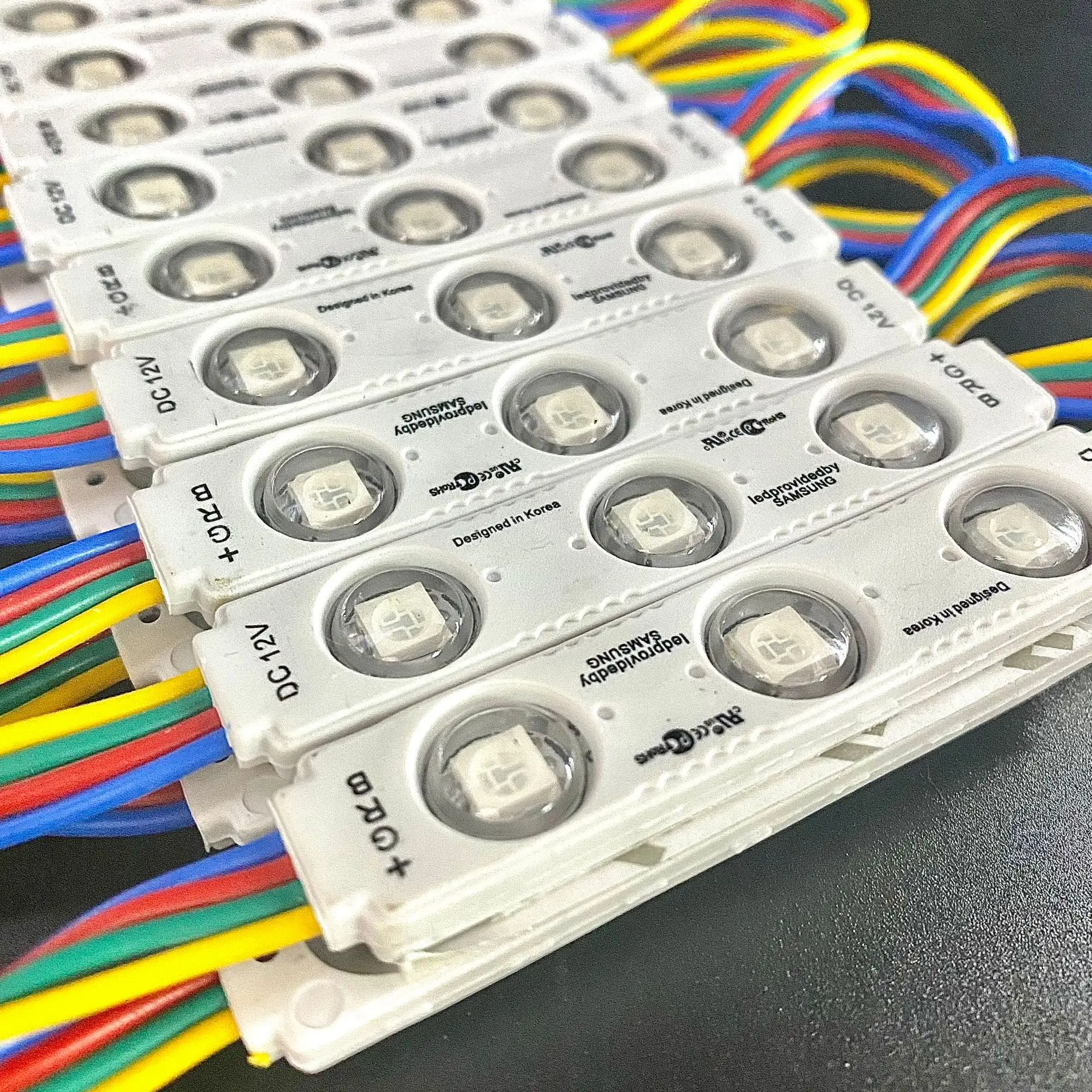 RGB фотомодуль инъекционный объектив 5050 супер яркая рекламная фотовспышка