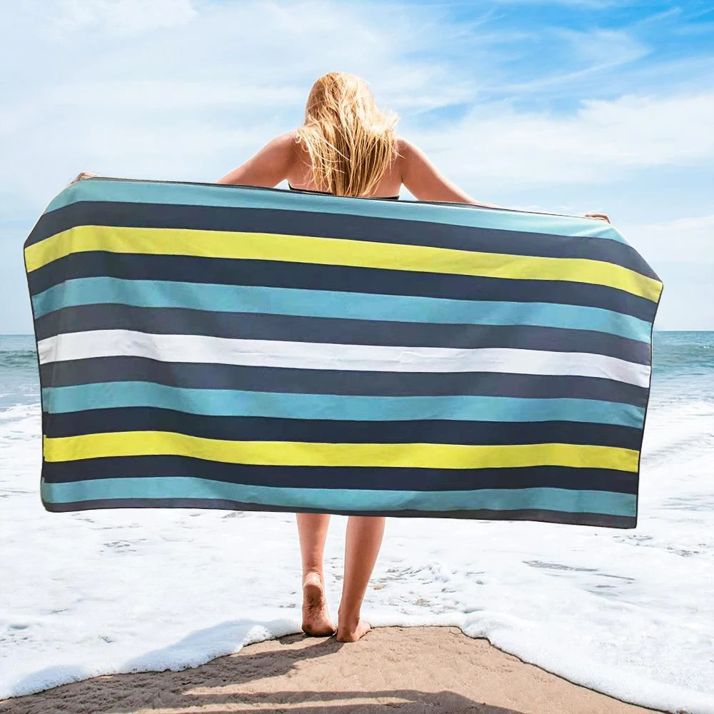 

Ультравпитывающее пляжное полотенце из микрофибры-быстро сохнет и не содержит песка, портативное и легкое для бассейна и спортзала (30 ''* 60'')