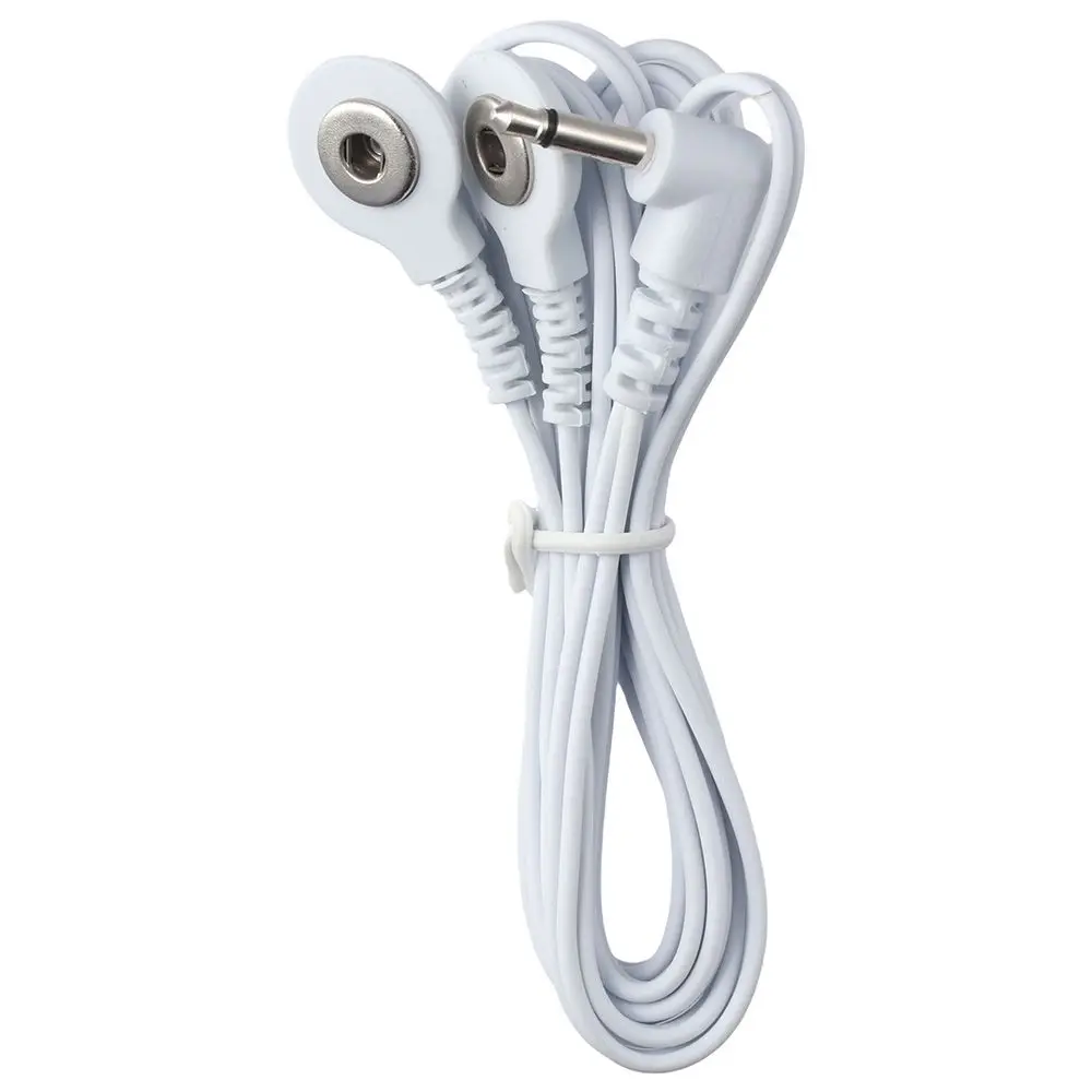 

4 шт., пластиковые и медные 2-ходовые провода для электрода, 3,5 мм