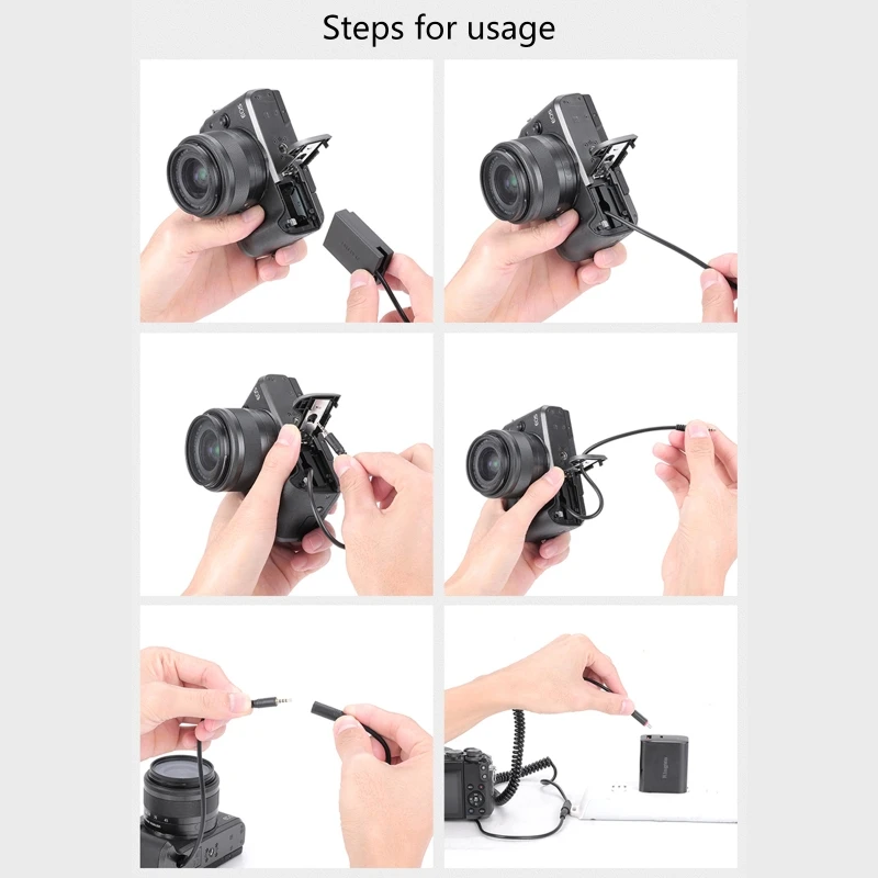 

Запасная батарея для фотоаппарата модели 77D 200D 750D 760D 800D 850D M3 M5 M6 с пружинным адаптером питания типа C