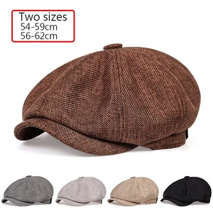 2022 New men's casual newsboy hat spring and autumn retro beret hat wild casual hats unisex wild oct
