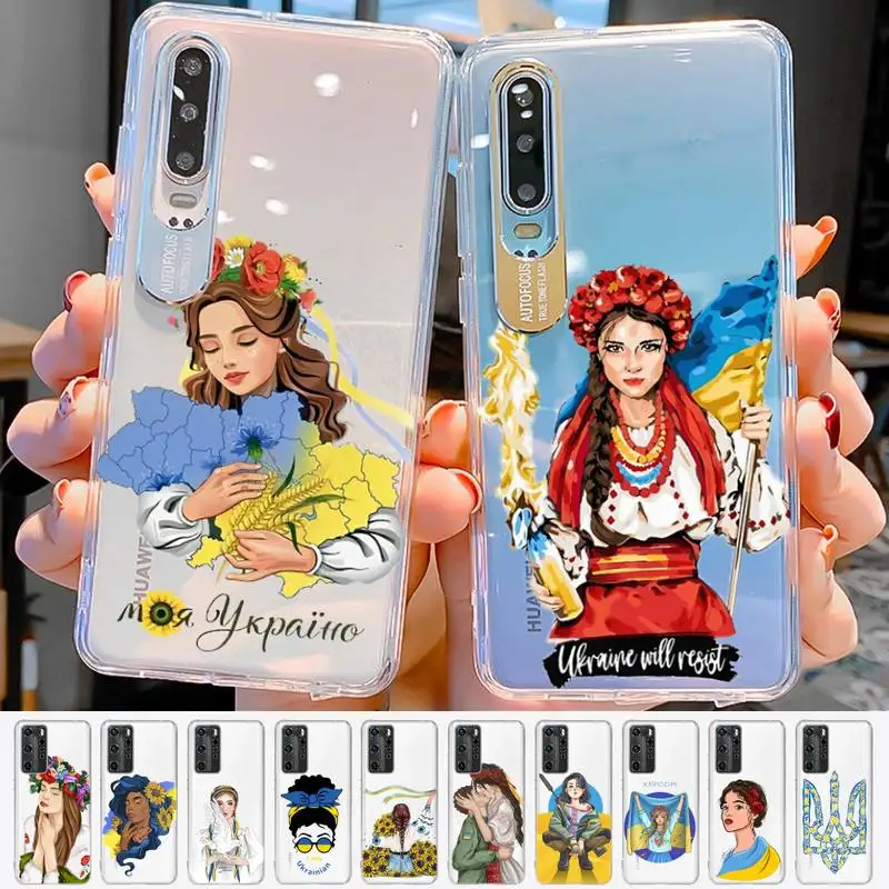 

Ukrainian Girl Phone Case for Samsung A51 A52 A71 A12 for Redmi 7 9 9A for Huawei Honor8X 10i Clear Case