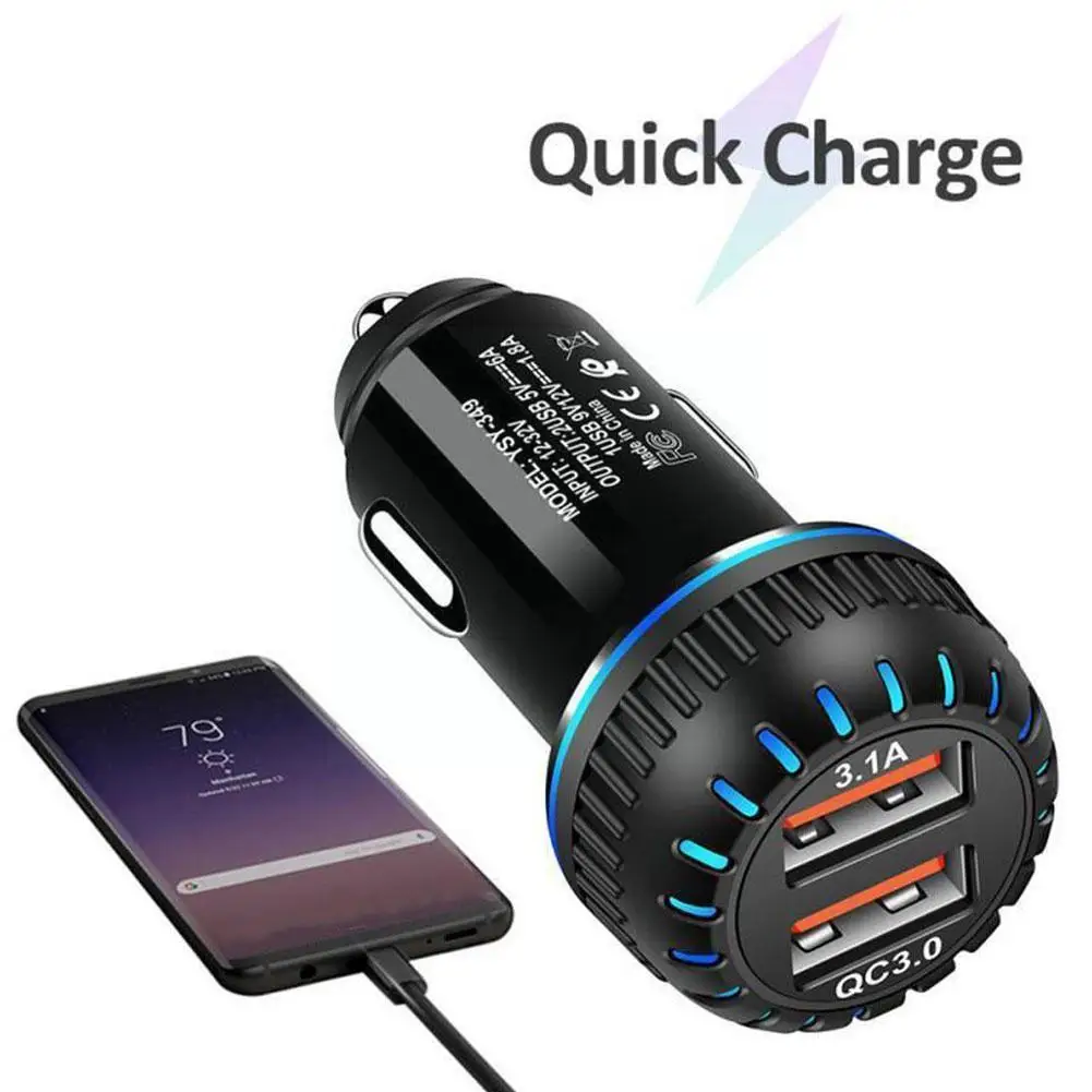 

Автомобильное зарядное устройство с двумя USB-портами, 3,0 А