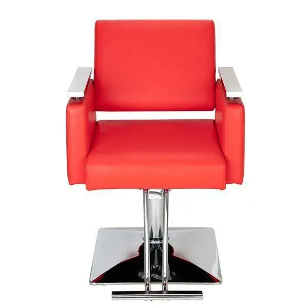 

Square Base Boutique Hair Salon Special Hairdressing Chair Beauty Chair Red