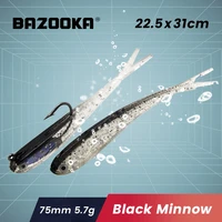 bazooka 5pcs soft lead lure jig vib fishing jighead bait fork silicone sinker saltwater wobblers artificial tackle hook winter